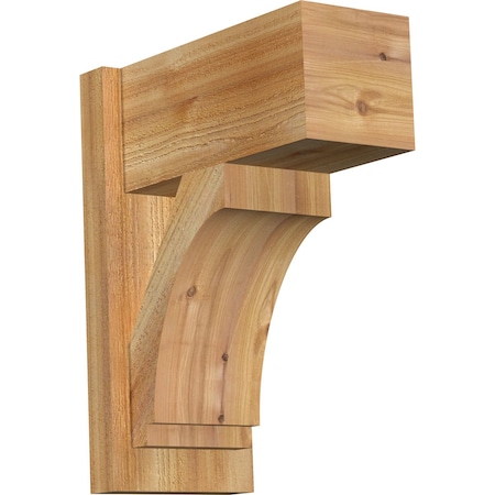 Ekena Millwork Imperial Block Rough Sawn Outlooker, Western Red Cedar, 8"W x 16"D x 20"H OUT08X16X20IMP05RWR